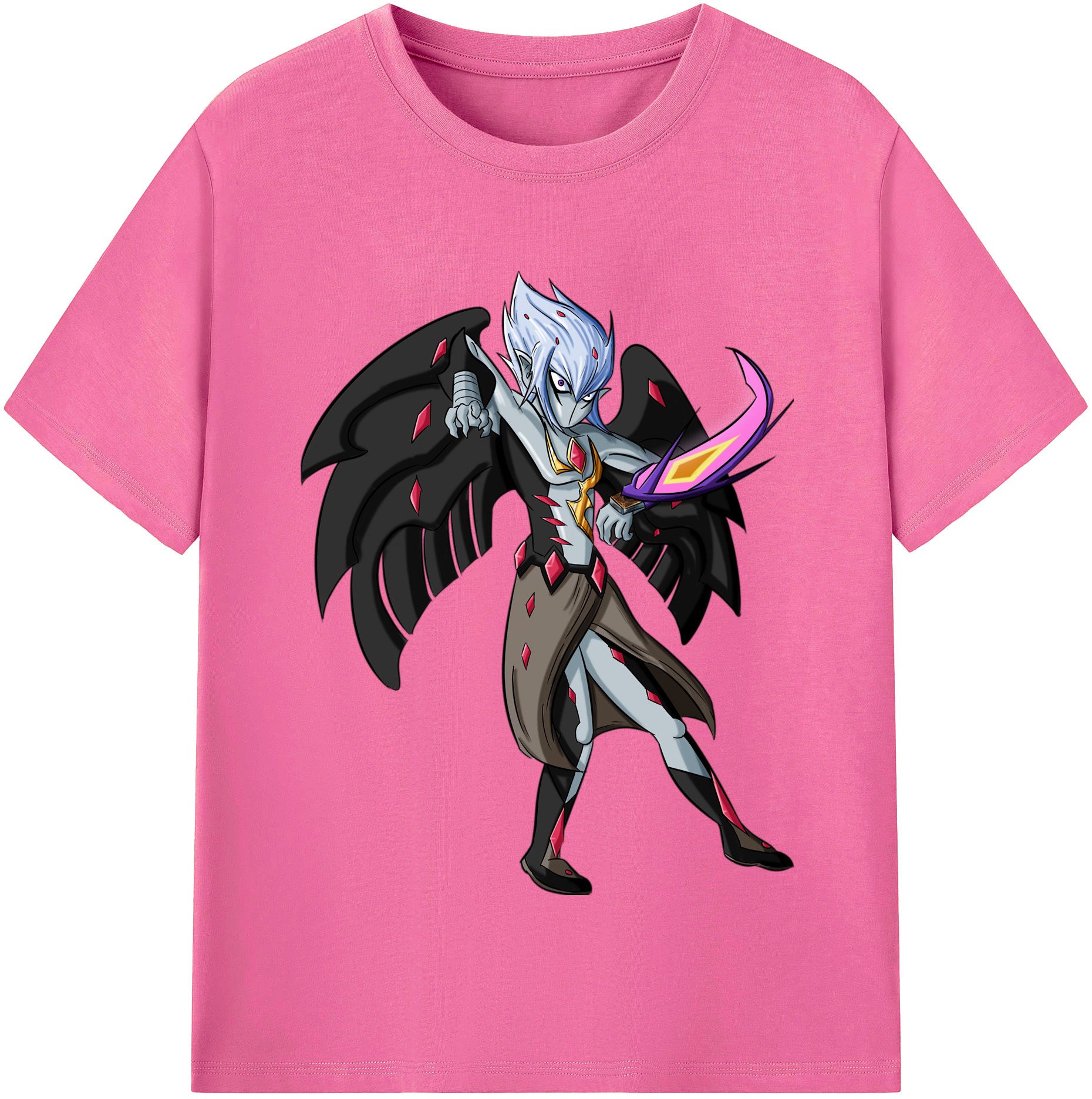（画像用） 遊☆戯☆王 Yu-Gi-Oh! レディースカジュアルプリントTシャツ（綿100％）